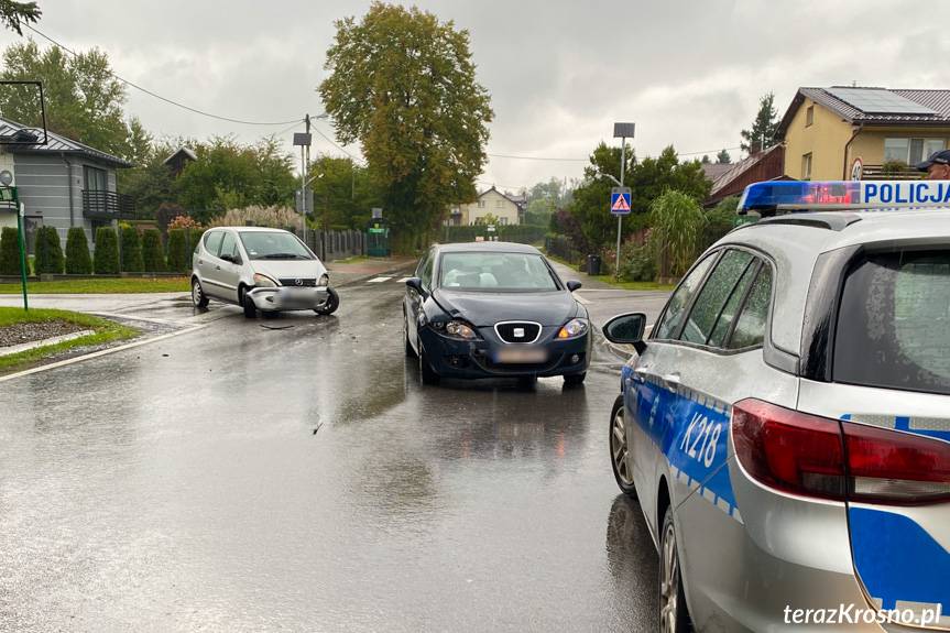 Kolizja na skrzyżowaniu w Jedliczu