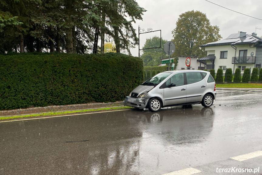 Kolizja na skrzyżowaniu w Jedliczu