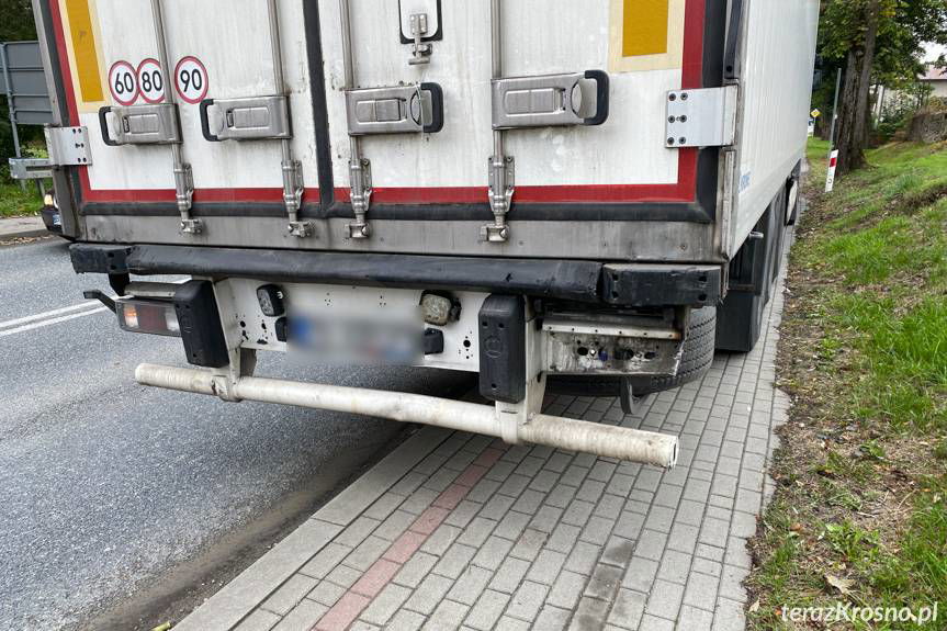 Kolizja w Dukli na skrzyżowaniu