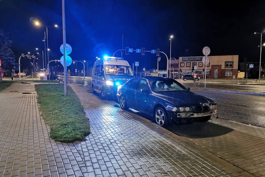 Kolizja na skrzyżowaniu w Krośnie