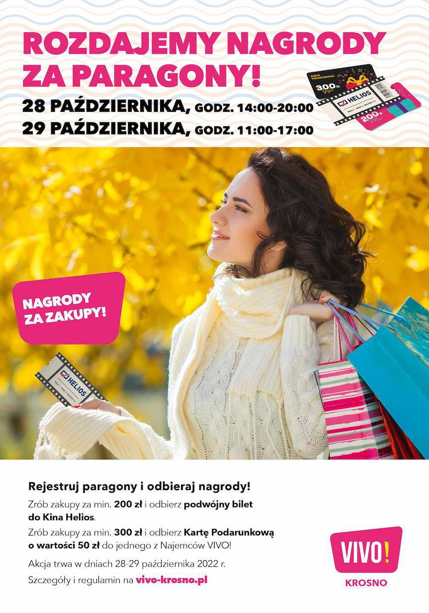 Nagrody za paragony w VIVO! Krosno