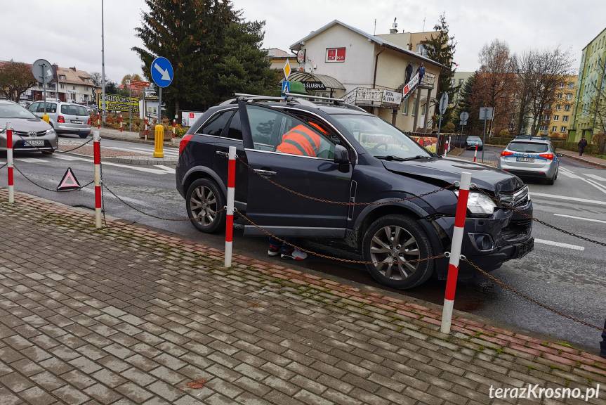 Zderzenie dwóch samochodów na Lwowskiej