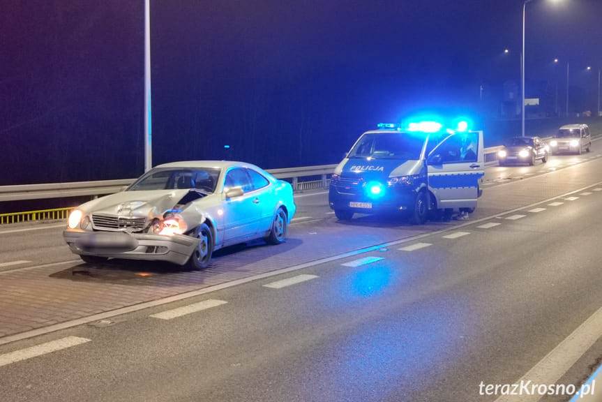 Zderzenie trzech samochodów na Bieszczadzkiej