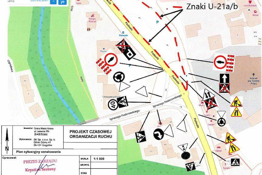 Zamknięty parking przy ul. Podwale