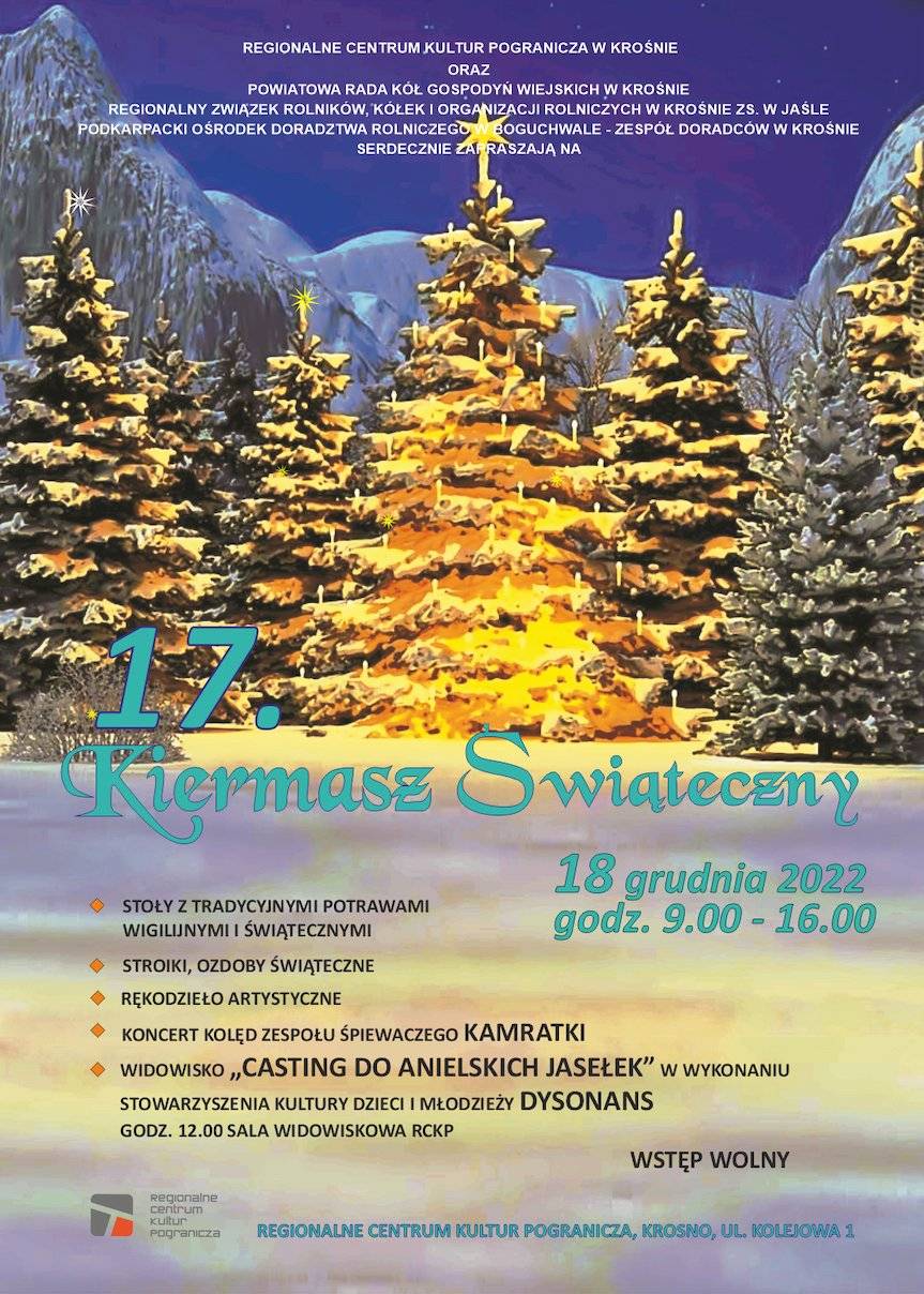 17. Kiermasz Świąteczny w Krośnie - zaproszenie