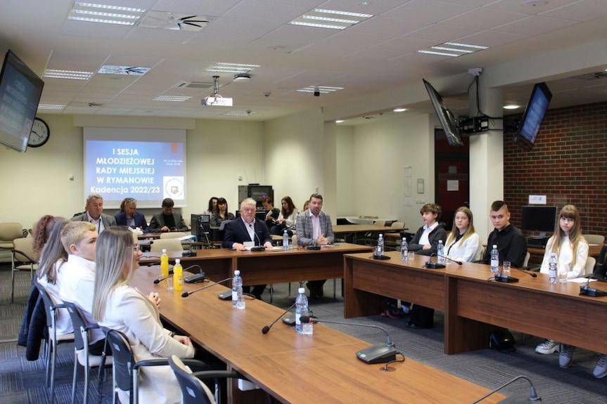 Sesja Młodzieżowej Rady Miejskiej w Rymanowie