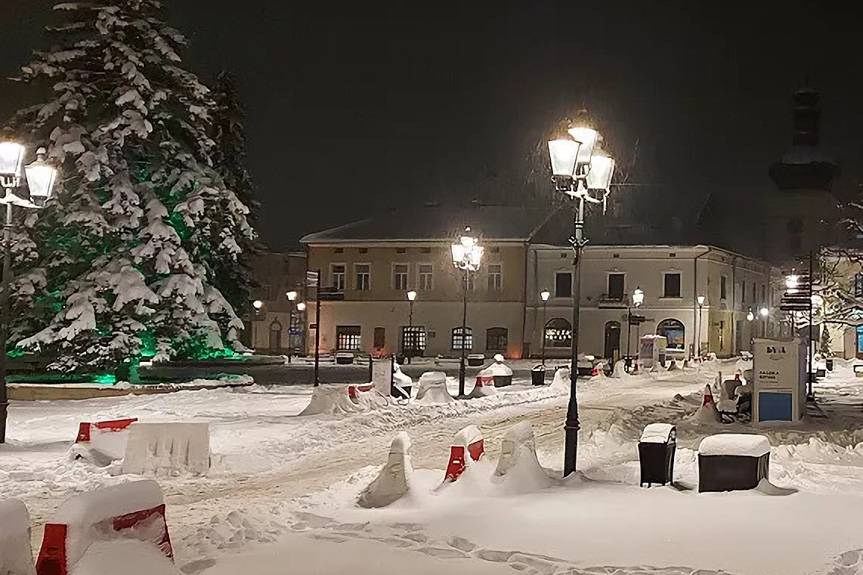 Nie przejedziesz przez płytę rynku w Krośnie