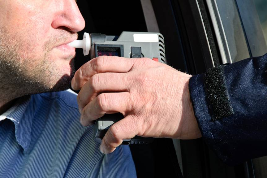 Wpadł podczas akcji "Trzeźwy weekend"