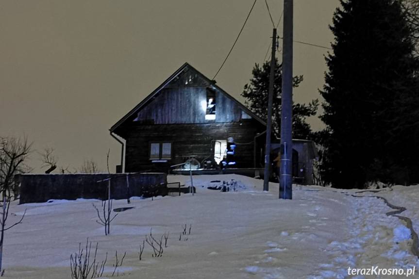 Pożar domu w Głowience przy ulicy Pogórze