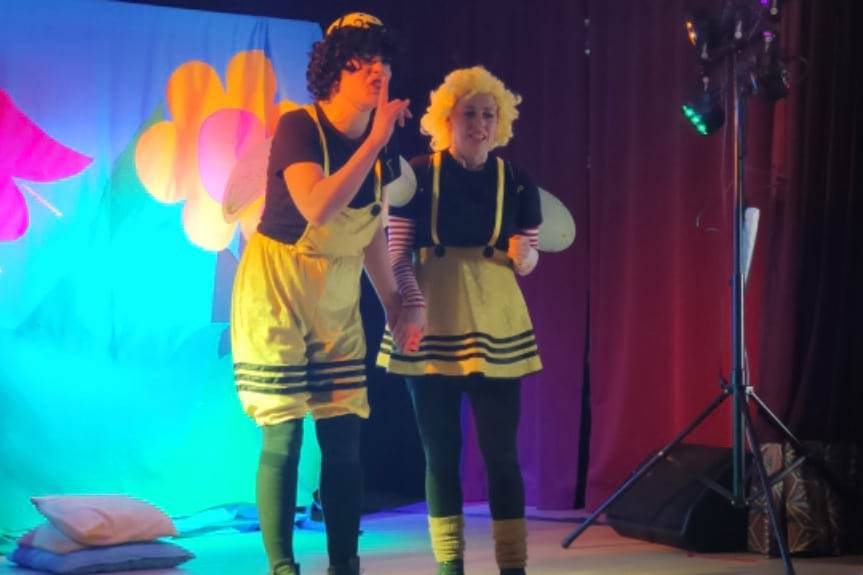 "Walentynkowy zawrót głowy" spektakl w bibliotece dla dzieci