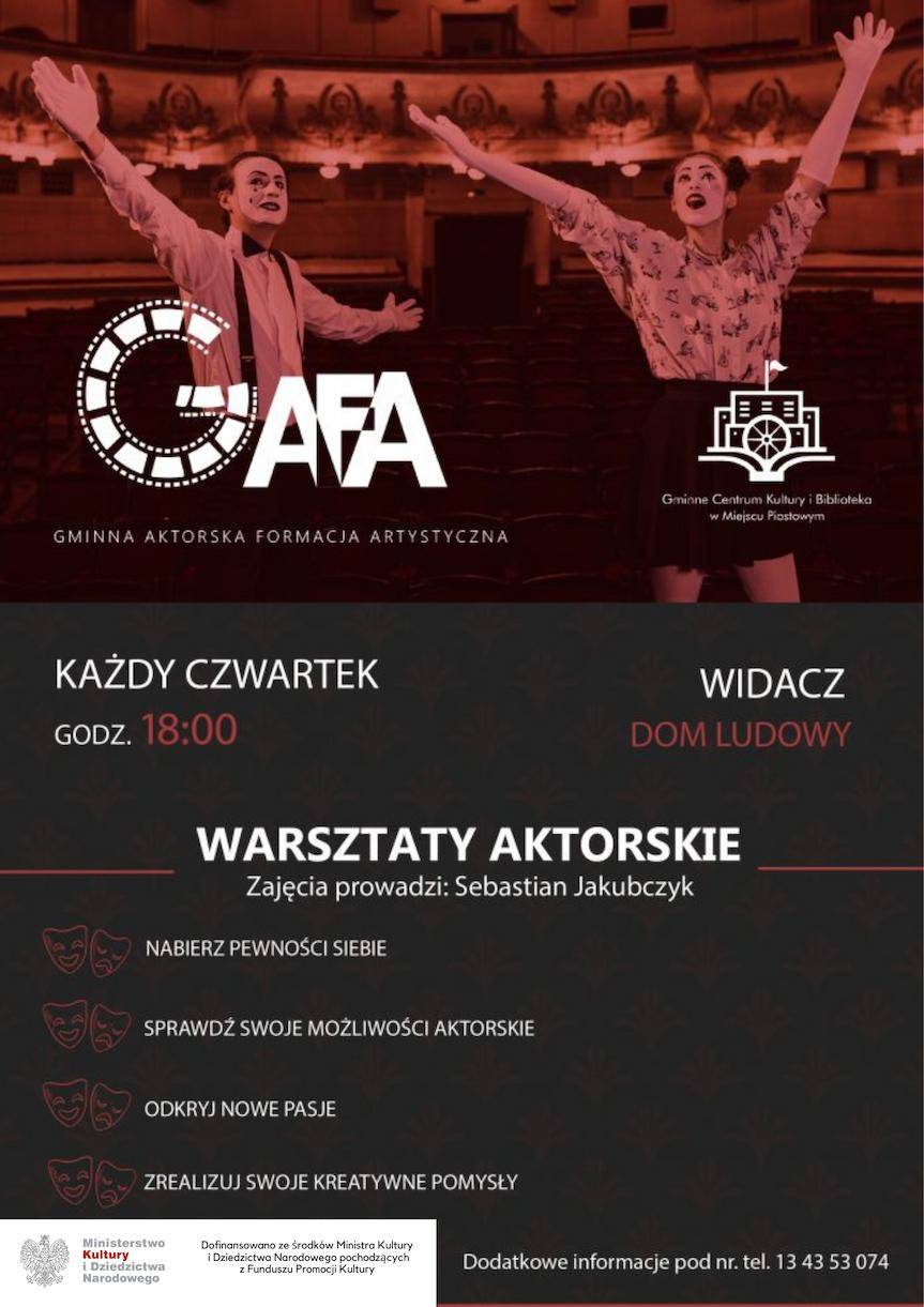 Zapraszamy na warsztaty aktorskie