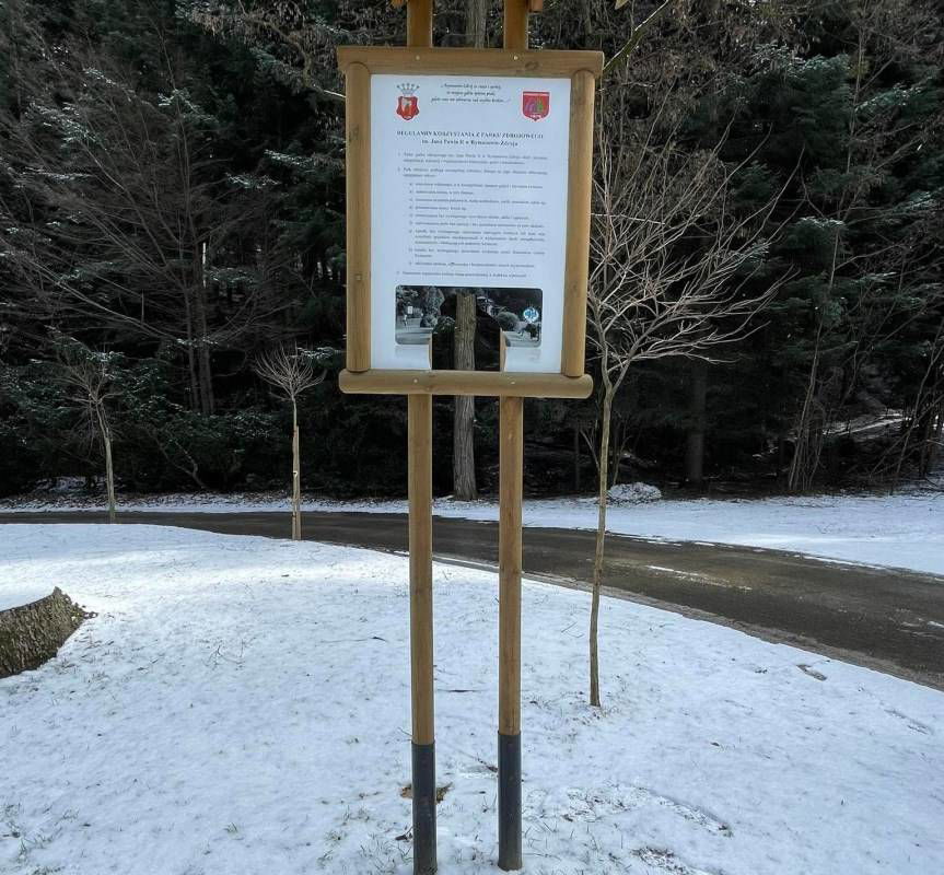 Wandale w parku w Rymanowie-Zdroju