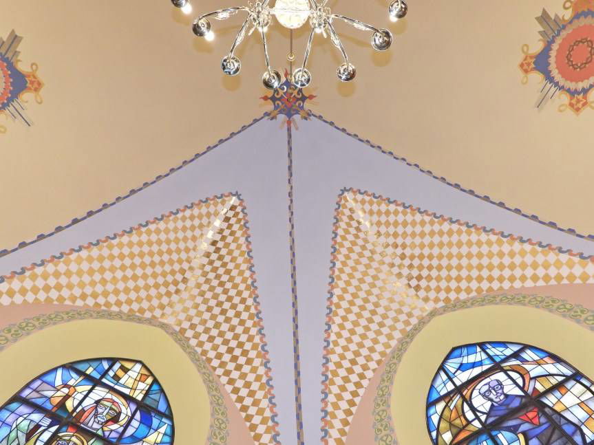 Prace konserwatorskie w kościele w Krośnie - Polance