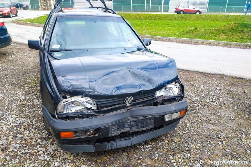 Volkswagenem najechał na tył suzuki