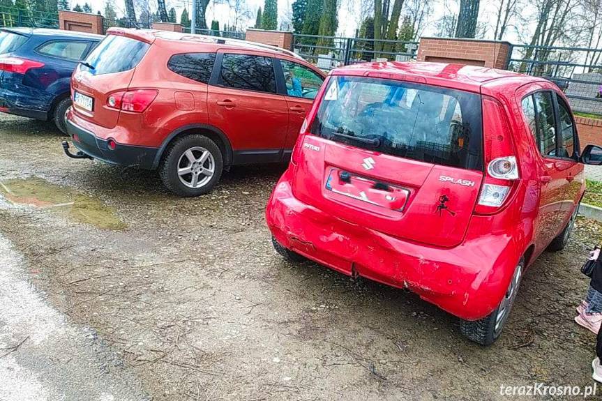 Volkswagenem najechał na tył suzuki
