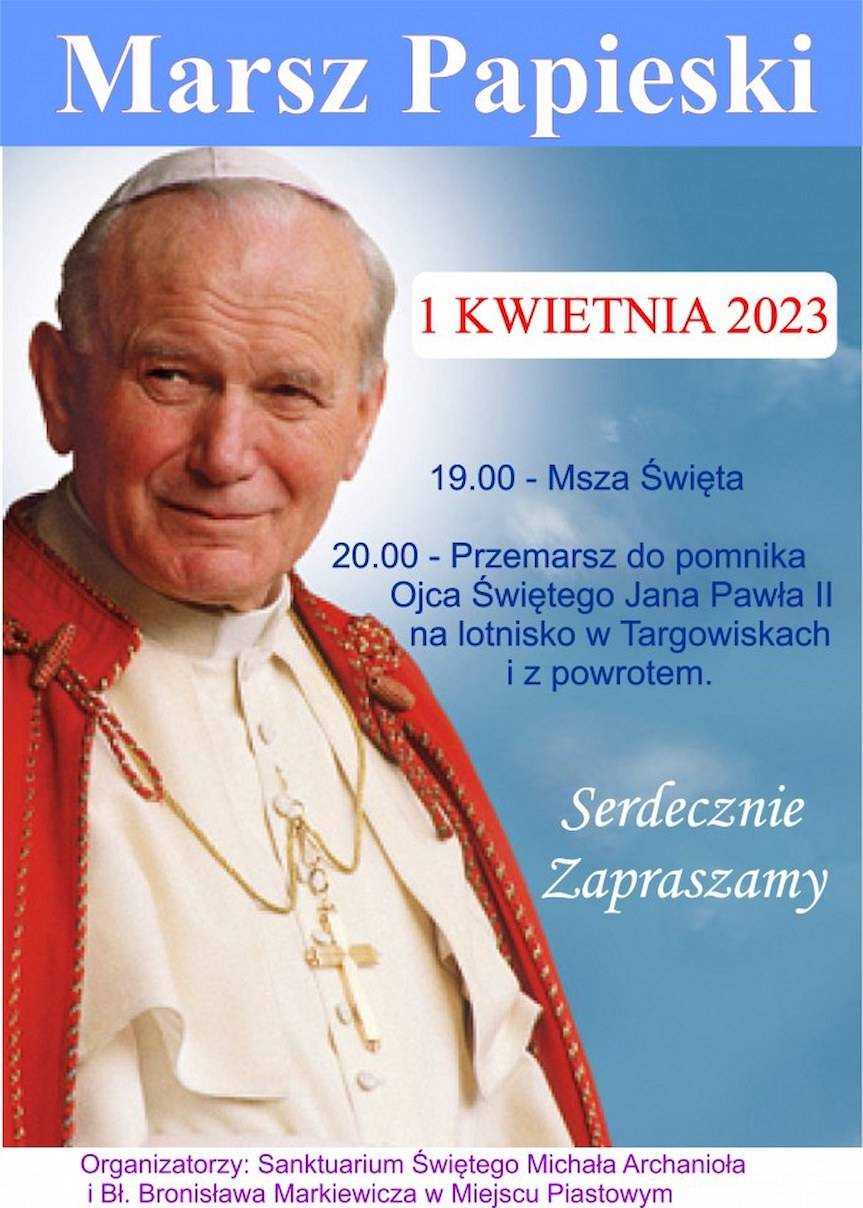 Marsz papieski przejdzie z Miejsca Piastowego do Targowisk i z powrotem