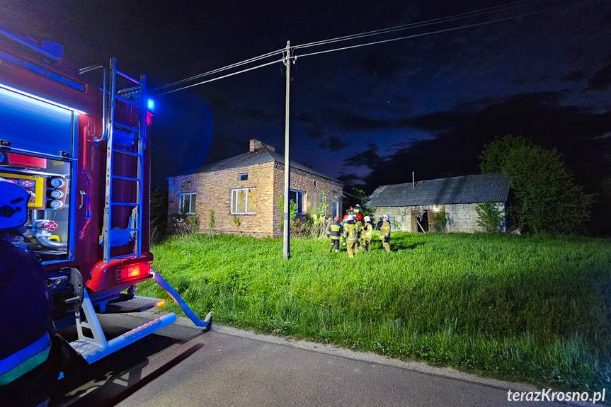 Pożar w pustostanie w Żarnowcu