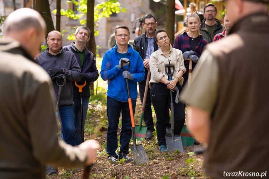 Posadzili 700 sadzonek drzew. Powstał Las pamięci św. Jana Pawła II
