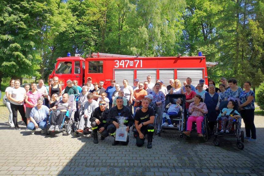 Strażacy z wizytą w ŚDS