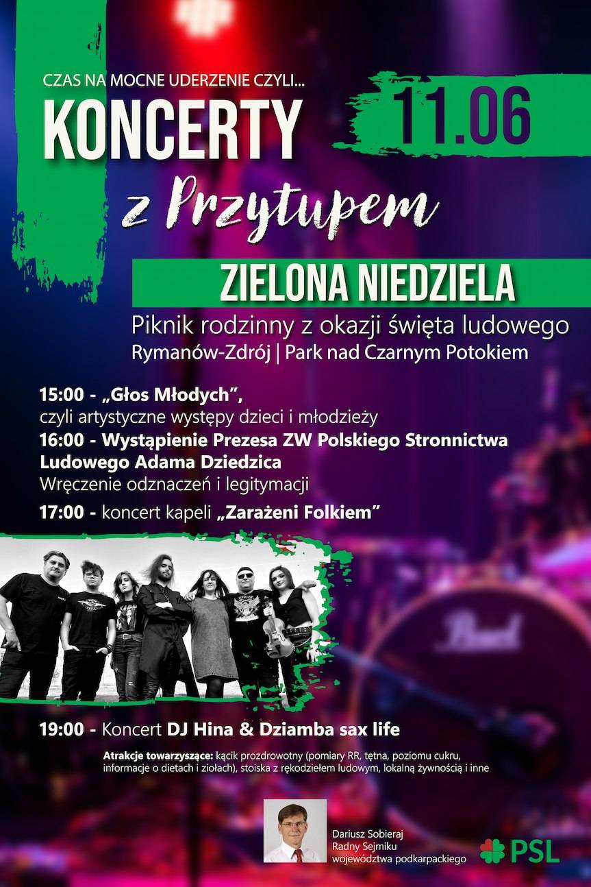 Dariusz Sobieraj zaprasza na Zieloną Niedzielę