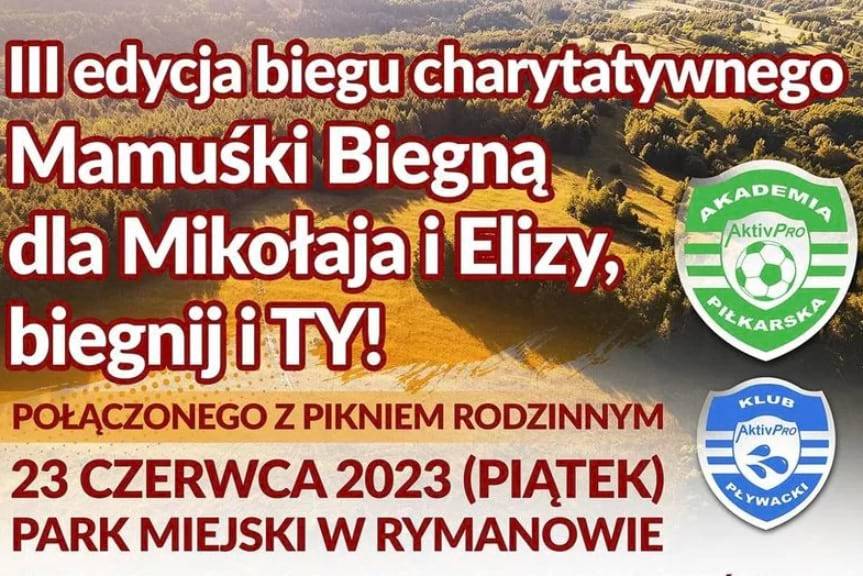 Piknik rodzinny i bieg charytatywny w Rymanowie