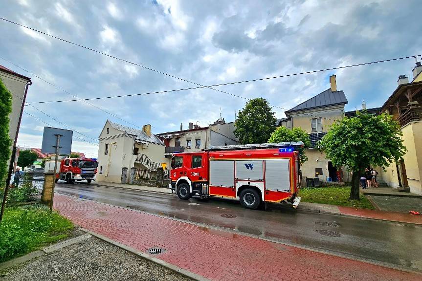 Pożar w dukielskiej kamienicy