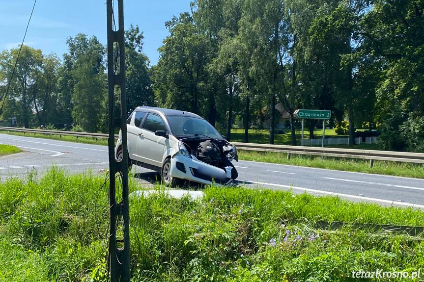 Groźnie wyglądająca kolizja w Moderówce