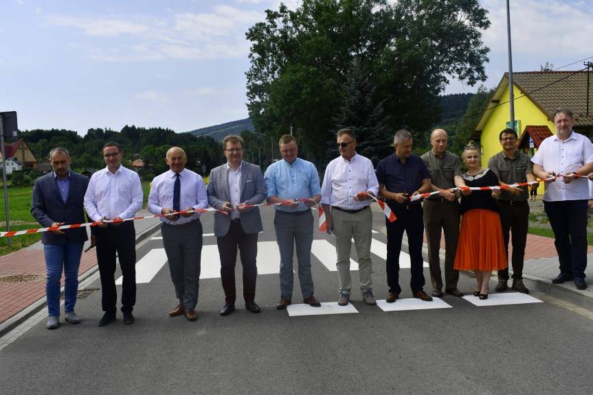 Droga powiatowa Iwla - Polany - Huta Polańska przebudowana