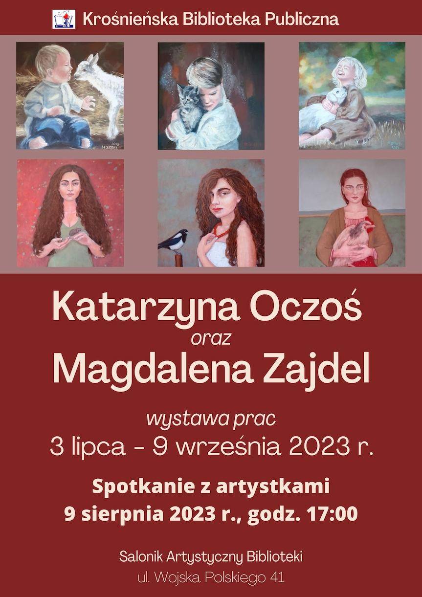 Malarstwo Katarzyny Oczoś i Magdaleny Zajdel - zaproszenie