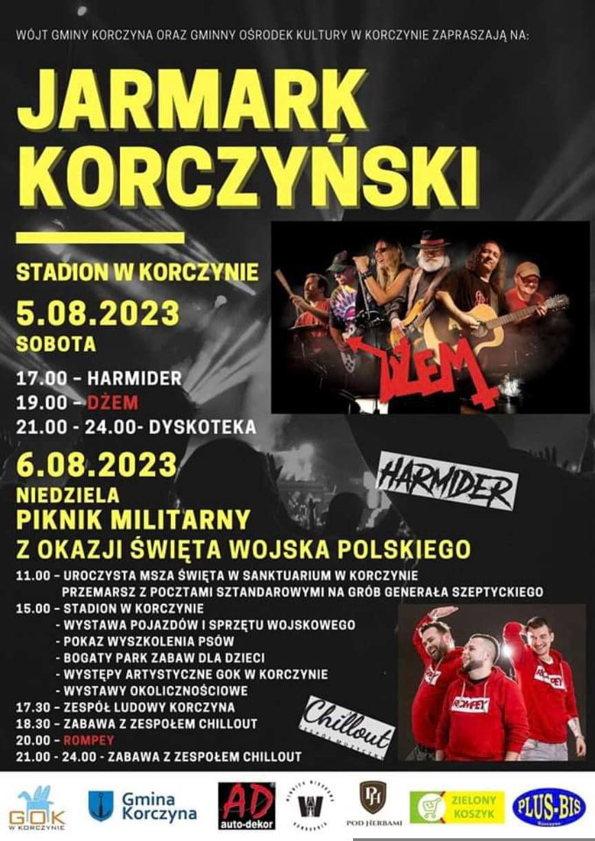 Jarmark Korczyński 2023 już jutro