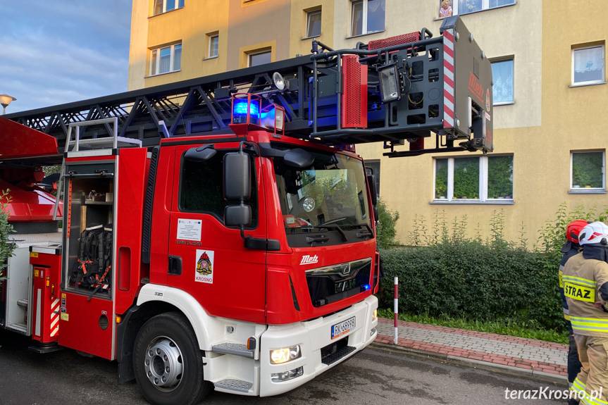 Pożar w mieszkaniu na Wieniawskiego