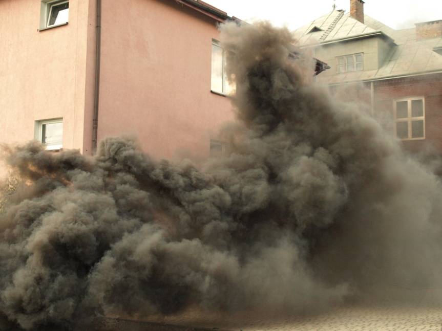 Wybuch butli z gazem, zderzenie samochodów. Ćwiczenia w Kombornii 15 lat temu