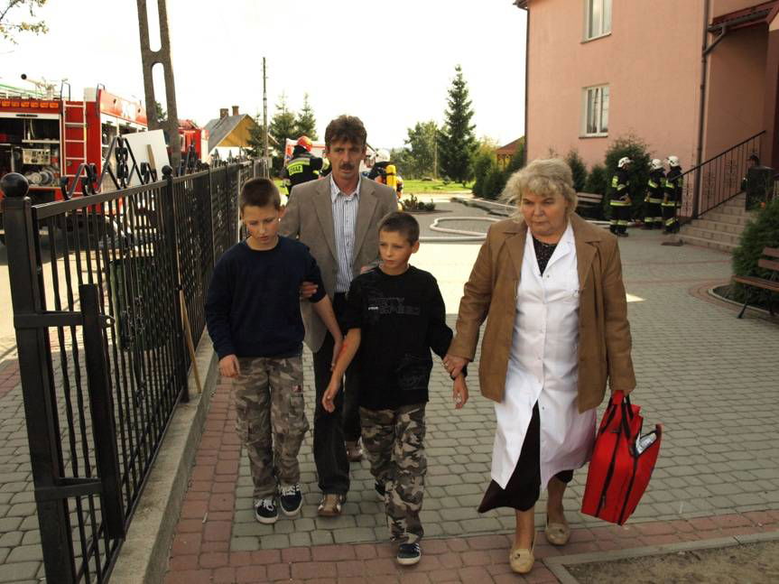 Wybuch butli z gazem, zderzenie samochodów. Ćwiczenia w Kombornii 15 lat temu