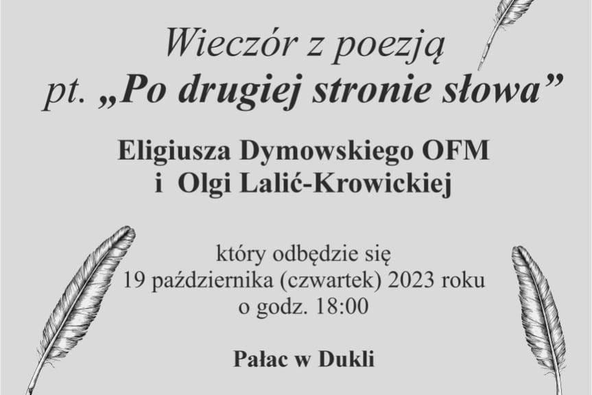 Wieczór z poezją pt. "Po drugiej stronie słowa"