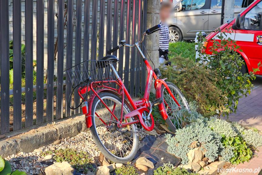 Wypadek w Jedliczu, poszkodowana rowerzystka