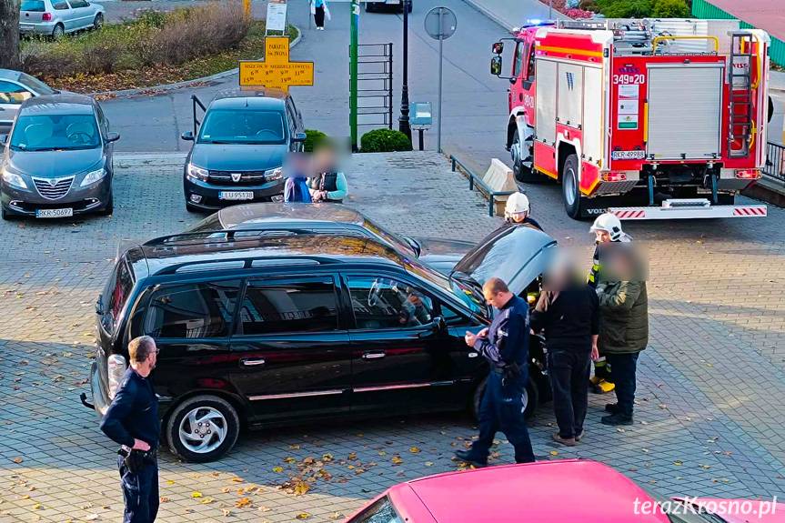 Pożar samochodu w Iwoniczu-Zdroju