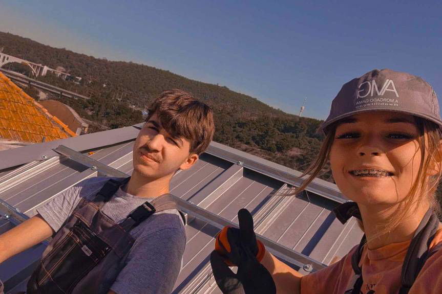 Uczniowie Budowlanki na praktykach w stolicy Portugalii