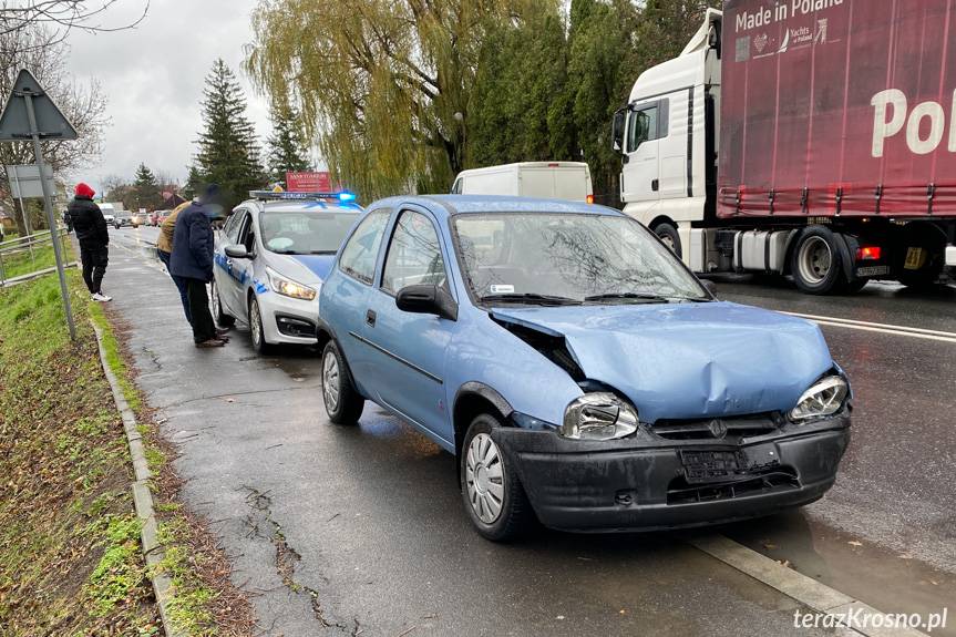 Zderzenie opla z mazdą