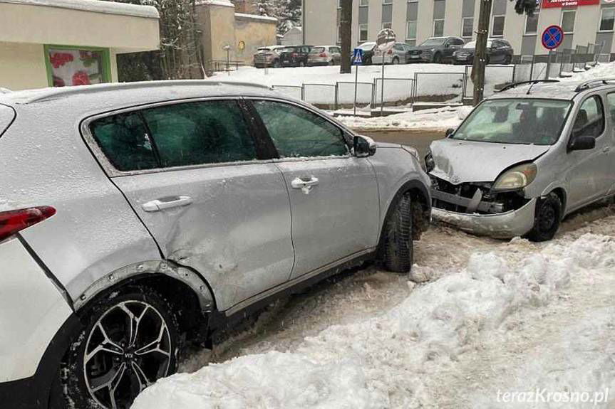 Zderzenie dwóch osobówek na Grodzkiej