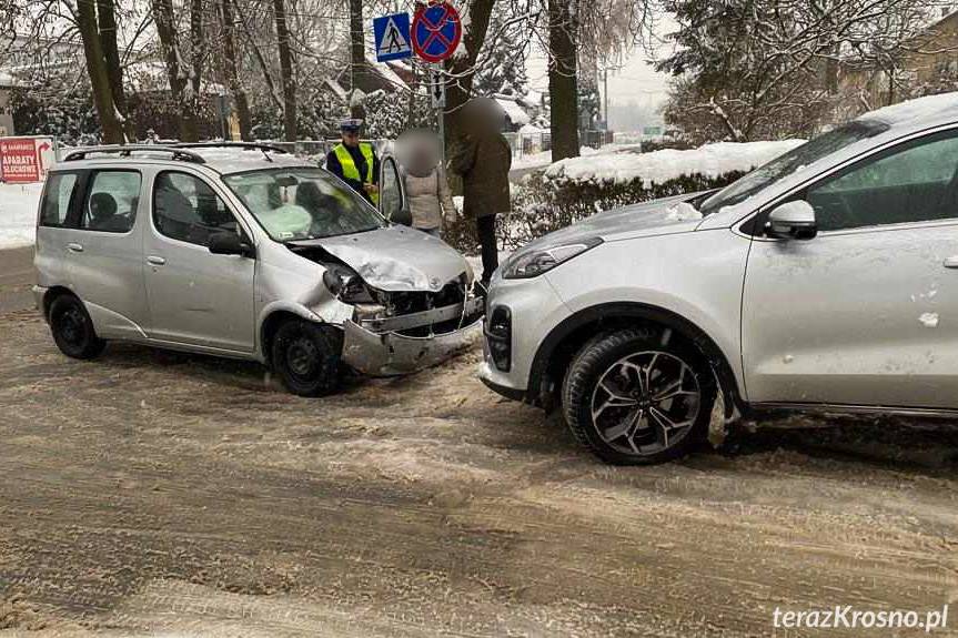 Zderzenie dwóch osobówek na Grodzkiej