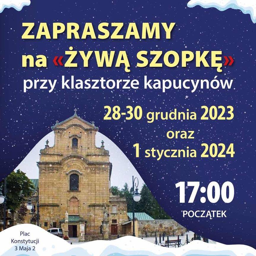 Żywa szopka w Krośnie - zaproszenie