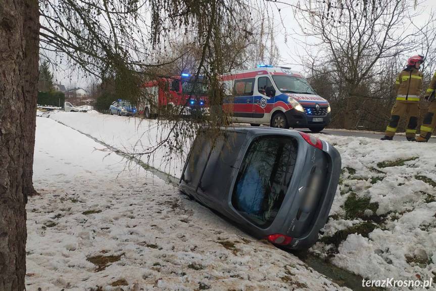 Potok. Citroen w rowie