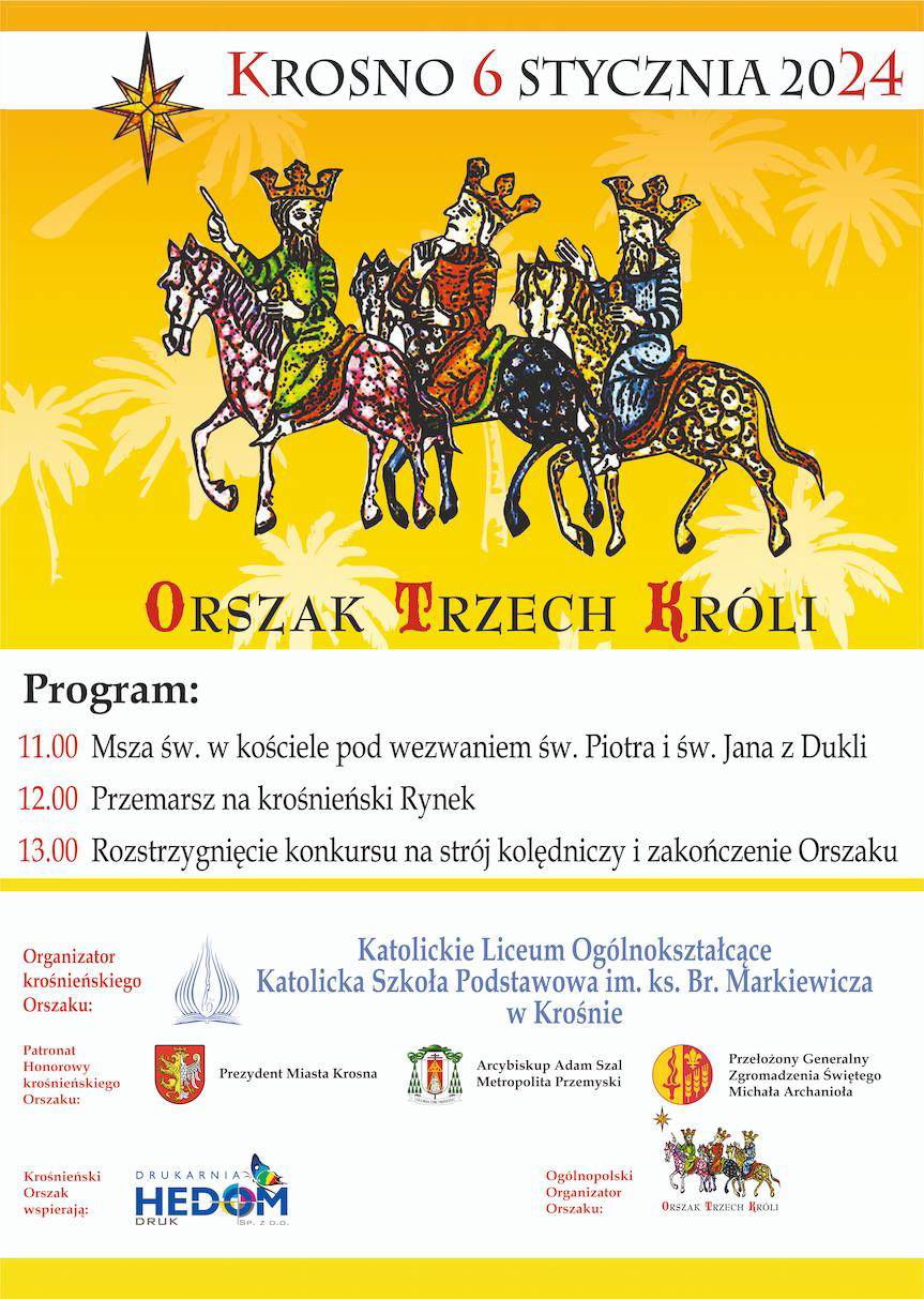 Ulicami Krosna przejdzie Orszak Trzech Króli