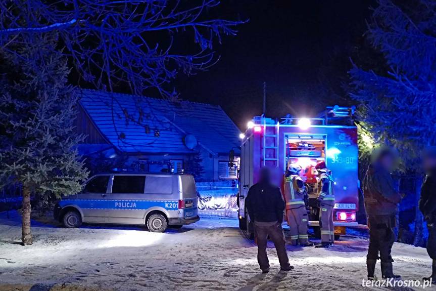 Pożar w domu we Wróbliku Królewskim