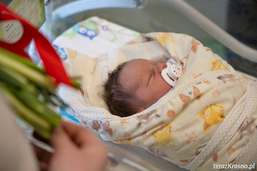 Aleks to pierwsze dziecko urodzone w Krośnie w Nowym Roku!
