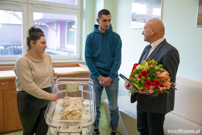 Aleks to pierwsze dziecko urodzone w Krośnie w Nowym Roku!