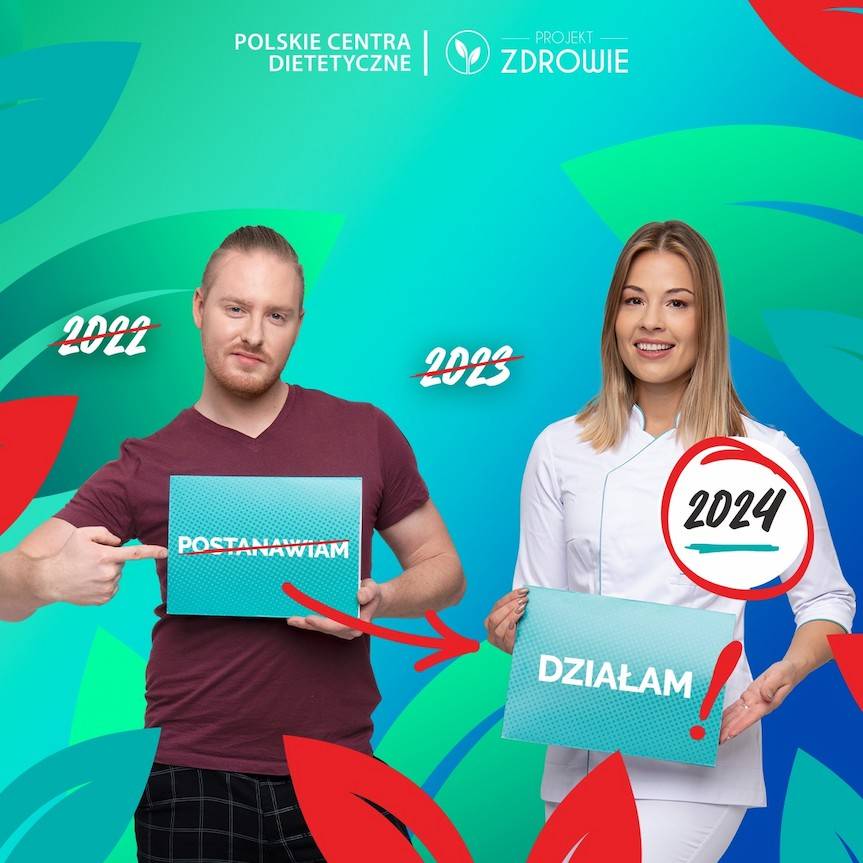 Skończ z postanowieniami, zdrowo schudnij z nami! Darmowe konsultacje z dietetykiem w gabinecie Projekt Zdrowie w Krośnie