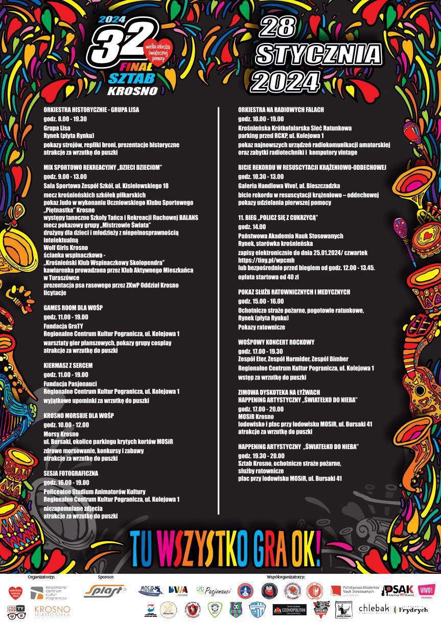 32. Finał WOŚP w Krośnie. Znamy szczegóły