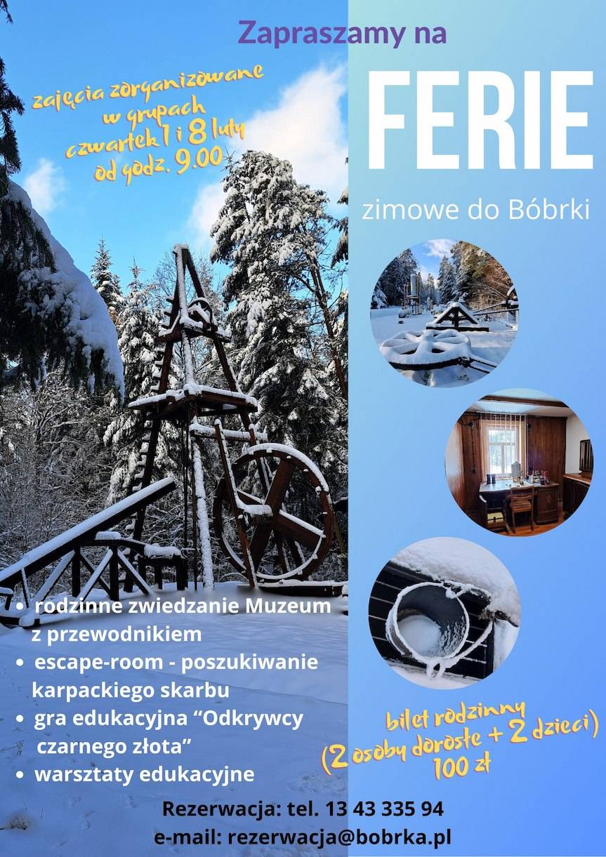 Zimowa przygoda w Muzeum - zaproszenie