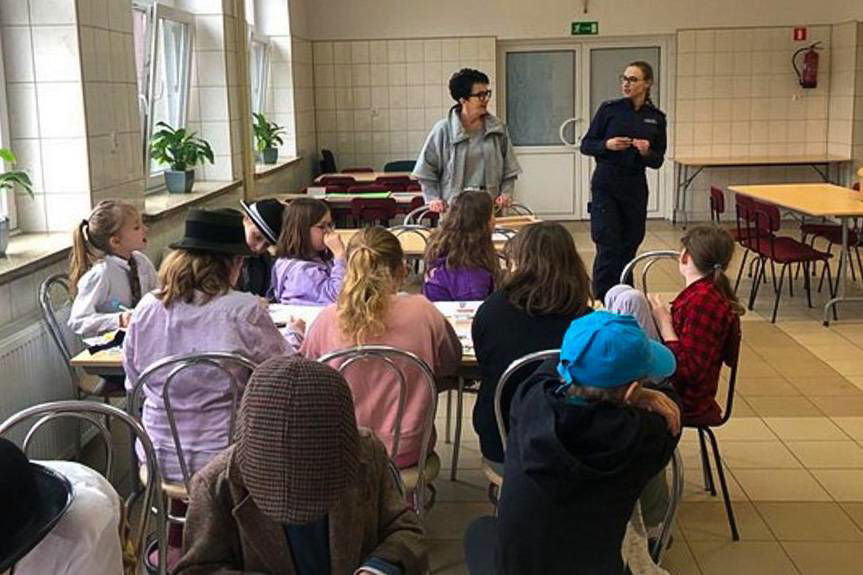 Policjanci spotkali się z uczestnikami zimowego wypoczynku